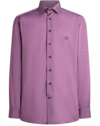 Etro - Shirt With Pegaso Embroidery - Lyst