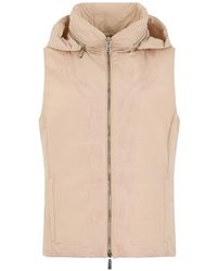 Moorer - Gilet Met Borduurwerk En Capuchon - Lyst