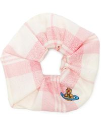 Vivienne Westwood - Chouchou À Carreaux Et Motif Orb Brodé - Lyst