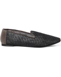 Brunello Cucinelli - Monili Embroidered Net Loafers - Lyst