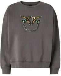 Pinko - Embellished Sweatshirt - Lyst