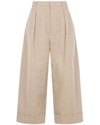 Brunello Cucinelli - Pleated Trousers - Lyst