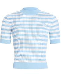 Patou - Striped-Pattern Ribbed Top - Lyst