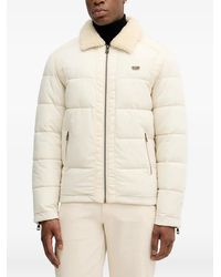 Guess - Padded Zip-Up Jacket - Lyst