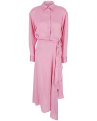 MSGM - Robe Portefeuille À Design Asymétrique - Lyst