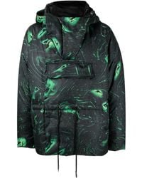 Feng Chen Wang - Graphic-print Padded Jacket - Lyst