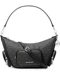 Michael Kors - Small Merritt Signature-Logo Shoulder Bag - Lyst