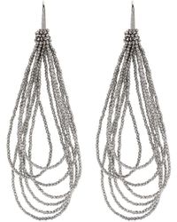 Brunello Cucinelli - Monili-chain Drop Earrings - Lyst