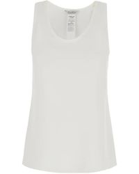 Max Mara - Pavido Embroidered-Logo Tank Top - Lyst