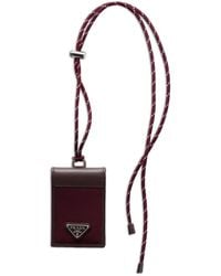 Prada - Speedrock Triangle-Logo Card Holder - Lyst
