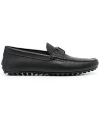 Tod's - Mocassini Con Placca Logo - Lyst