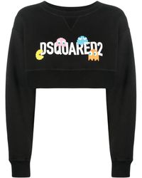 DSquared² - Sudadera Corta Con Logo - Lyst