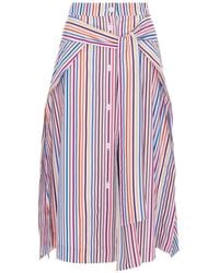 CuAnna - Striped Tie-Waist Skirt - Lyst