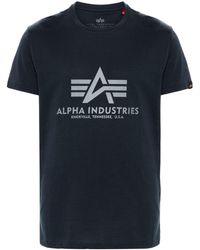 Alpha Industries - T-shirt Met Logoprint - Lyst