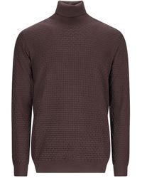 GOES BOTANICAL - Woven-Knit Turtleneck Sweater - Lyst