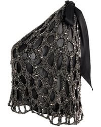 Alice + Olivia - Yesenia Embellished Top - Lyst