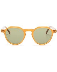 Lesca - Sonnenbrille Mit Rundem Gestell - Lyst