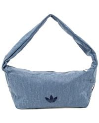 adidas - Small Logo-Print Washed Shoulder Bag - Lyst