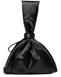 Alberta Ferretti - Satin Knotted Clutch Bag - Lyst