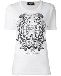 DSquared² - Camiseta Con Motivo De Tatuaje Gráfico - Lyst