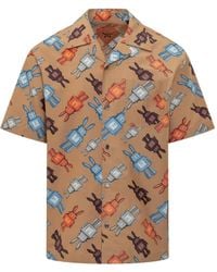 MCM - Camisa Rabot Con Conejo Estampado - Lyst