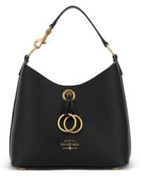 Balenciaga - Small Carrie Hobo Leather Tote Bag - Lyst
