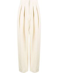Stella McCartney - High-waisted Pleated Trousers - Lyst