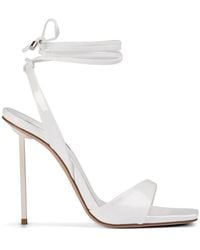 Le Silla - Nyra Tie-Ankle Heeled Sandals - Lyst
