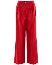 Nenette - Pleated Wide-Leg Trousers - Lyst