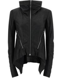 Rick Owens - Veste Zippée En Cuir À Col Montant - Lyst