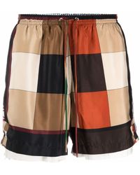 Children of the discordance Mixed Print Shorts - Multicolor