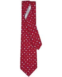 Ferragamo - Horoscope Print Silk Tie - Lyst