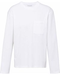 Prada - Long-sleeve Cotton T-shirt - Lyst