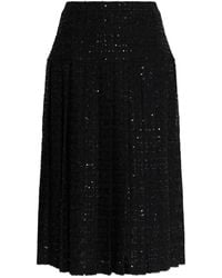 Alessandra Rich - Sequin Slit Skirt - Lyst