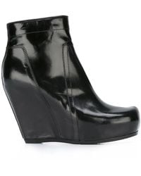 Rick Owens - Wedge-Stiefeletten Mit Plateau - Lyst