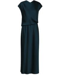 Vince - Gedrapeerde Maxi-Jurk Met Korte Mouwen - Lyst