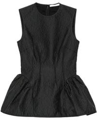 Cecilie Bahnsen - Cbdaimi Peplum Texture Top - Lyst
