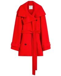 Sportmax - Belted Collar Coat - Lyst