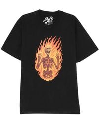 Melt - T-Shirt À Imprimé Tête De Mort - Lyst