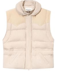 Isabel Marant - Olfa Corduroy-Detail Padded Gilet - Lyst