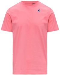 K-Way - Camiseta Leonide Con Logo - Lyst