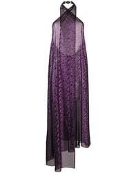 Versace - All-Over Logo-Print Beach Dress - Lyst