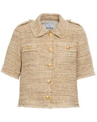 WEILL PARIS - Tweed Buttoned Shirt - Lyst