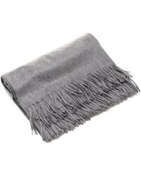 Al Duca d'Aosta - Fringed Cashmere Scarf - Lyst