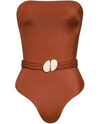 Johanna Ortiz - The Classic Braided-Belt Swimsuit - Lyst