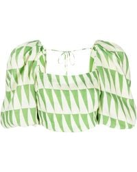 Cala De La Cruz - Top Sami Con Stampa Geometrica - Lyst