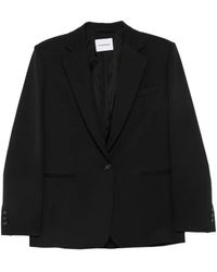 ANDAMANE - Single-Breasted Notched-Lapels Blazer - Lyst