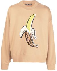 Palm Angels - Leopard Banana Print Sweatshirt - Lyst
