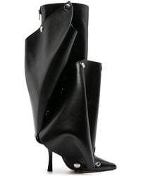 Y. Project - Press-stud Leather Knee Boots - Lyst