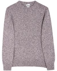 Doppiaa - Marl-Knit Crew-Neck Sweater - Lyst